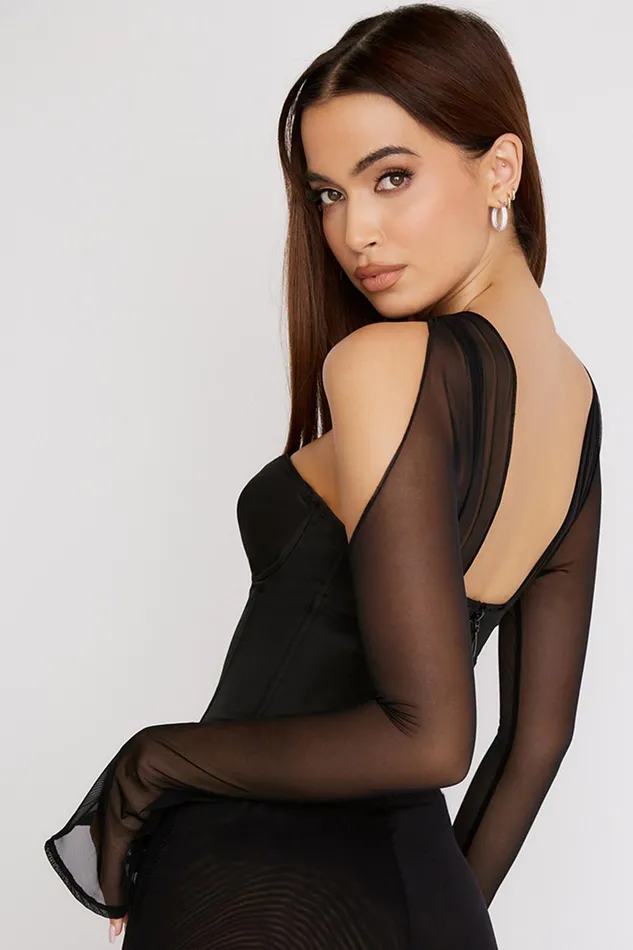 House Of CB MinaBlack Structured Corset 8211 SALE Black Women Corsets