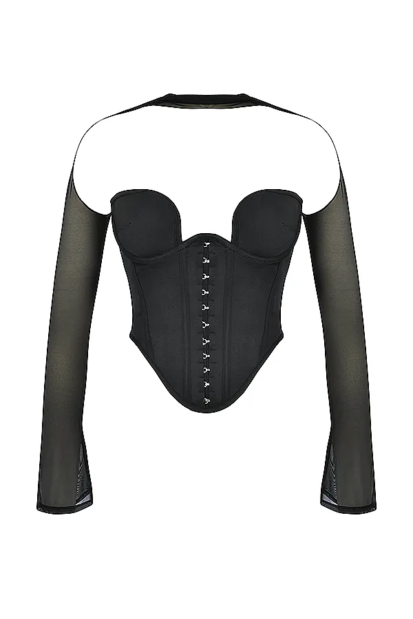 House Of CB MinaBlack Structured Corset 8211 SALE Black Women Corsets