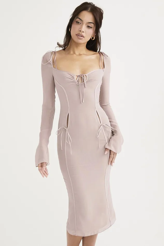 House Of CB OpheliaCrystal Cutout Midi Dress 8211 SALE Crystal Women Midi Dresses