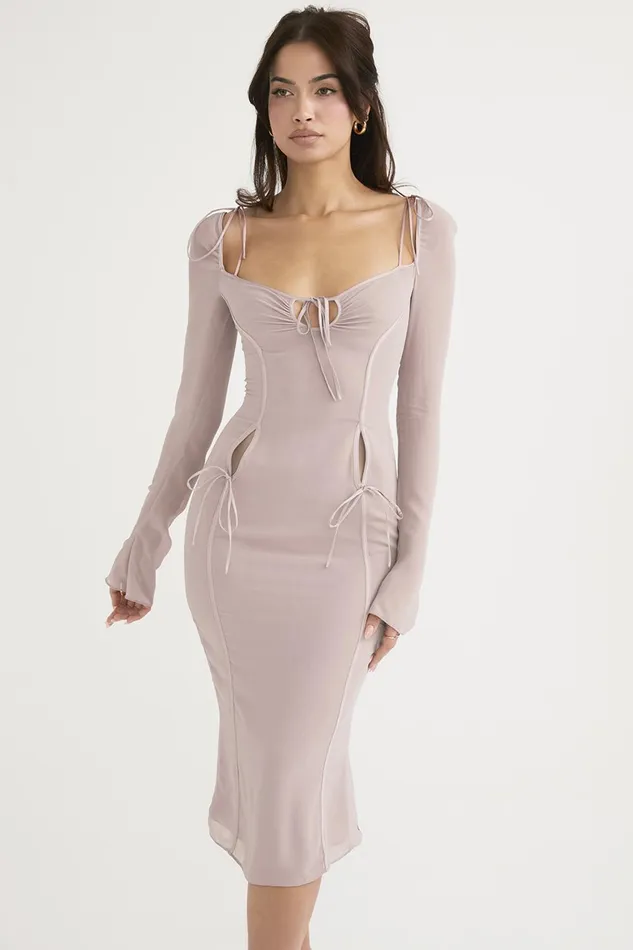 House Of CB OpheliaCrystal Cutout Midi Dress 8211 SALE Crystal Women Midi Dresses