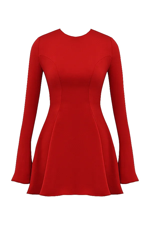 House Of CB SachaRed Satin Mini Dress 8211 SALE Red Women Mini Dresses