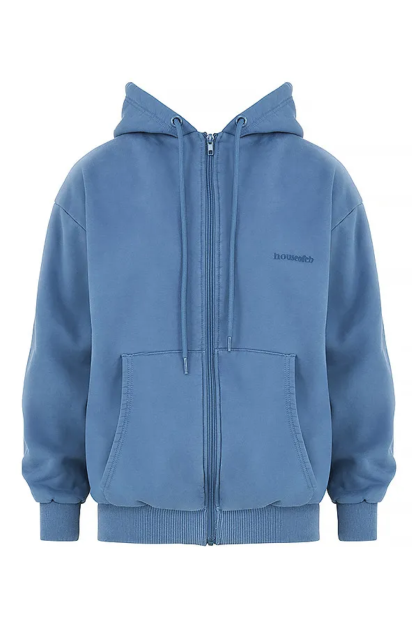 House Of CB StormAzure Zip Through Hoodie Azure Women Outerwear
