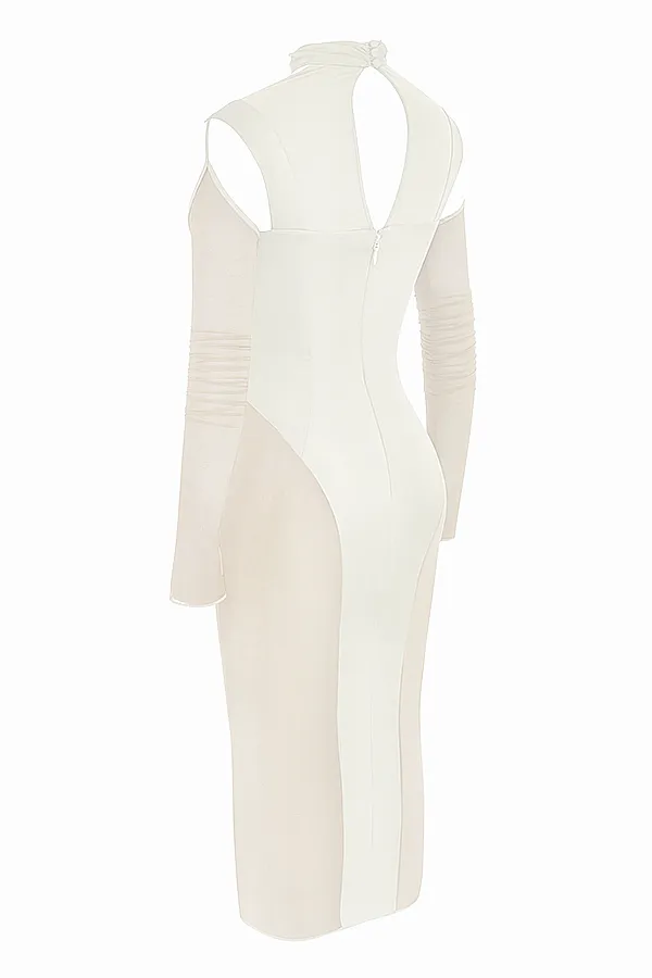 House Of CB TalikaIvory Corset Midi Dress 8211 SALE Ivory Women Bodycon Dresses