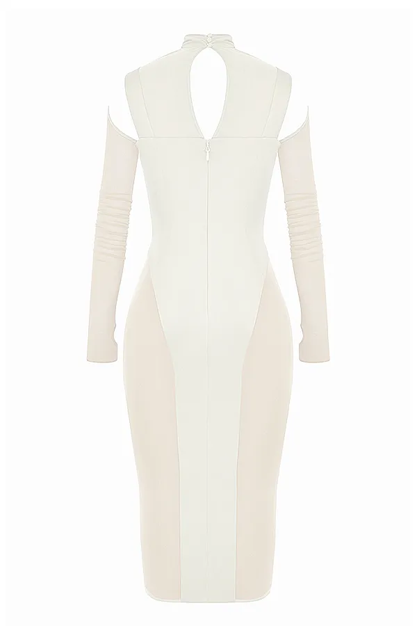 House Of CB TalikaIvory Corset Midi Dress 8211 SALE Ivory Women Bodycon Dresses
