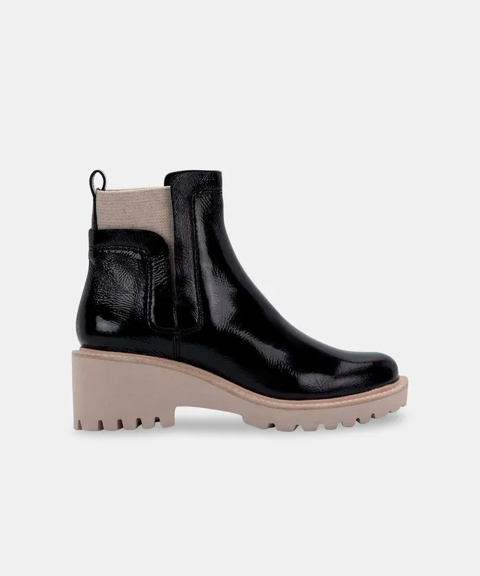 Huey Booties Onyx Patent Women Dolce Vita Boots and Booties