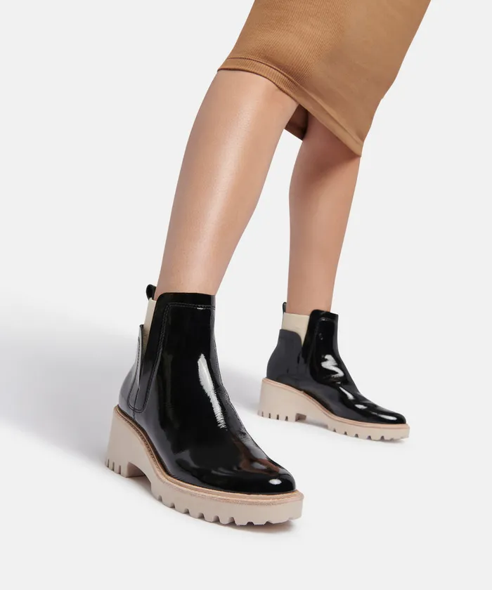 Huey Booties Onyx Patent Women Dolce Vita Boots and Booties