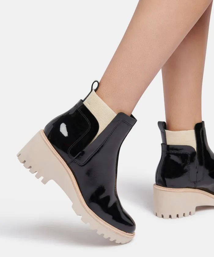 Huey Booties Onyx Patent Women Dolce Vita Boots and Booties
