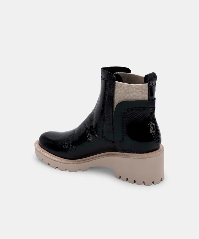 Huey Booties Onyx Patent Women Dolce Vita Boots and Booties