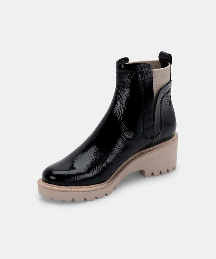 Huey Booties Onyx Patent Women Dolce Vita Boots and Booties