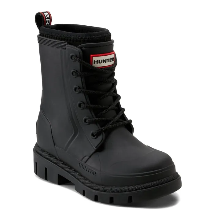 Hunter Boots Big Kids Stomper Laceup Waterproof Ankle Boots Black Kids Rain Boots Hunter Boots Big Kids Stomper Laceup Waterproof Ankle Boots Black Kids Rain Boots
