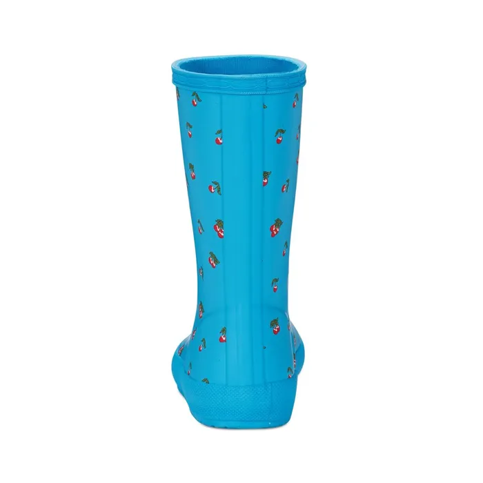 Hunter Boots Kids First Classic Rain Boots Blue Cherry Print Kids Rain Boots Hunter Boots Kids First Classic Rain Boots Blue Cherry Print Kids Rain Boots