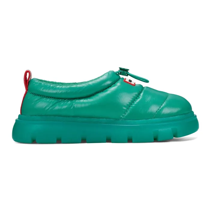 Hunter Boots Madison Lug Sole Insulated Water Resistant Slipon Shoes Light Green Women Insulated and Snow Boots