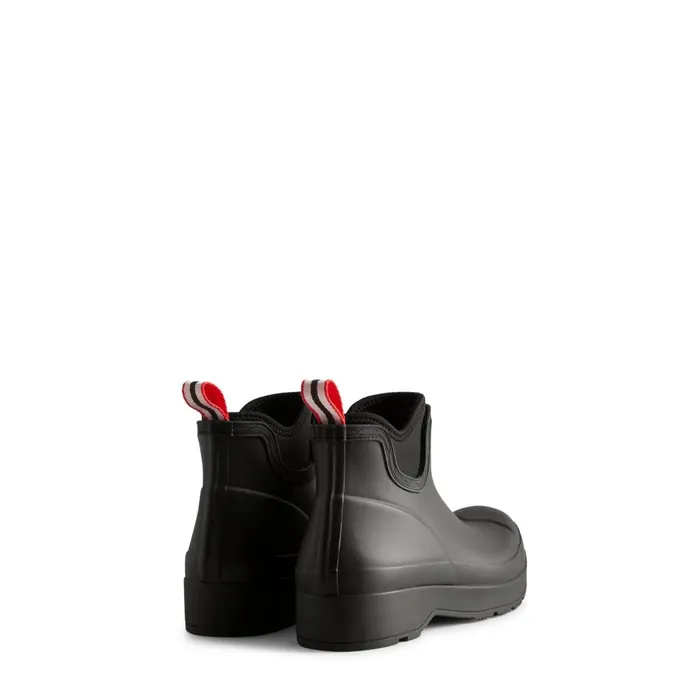 Hunter Boots PLAY Neoprene Rain Boots Black Men Short and Ankle Boots