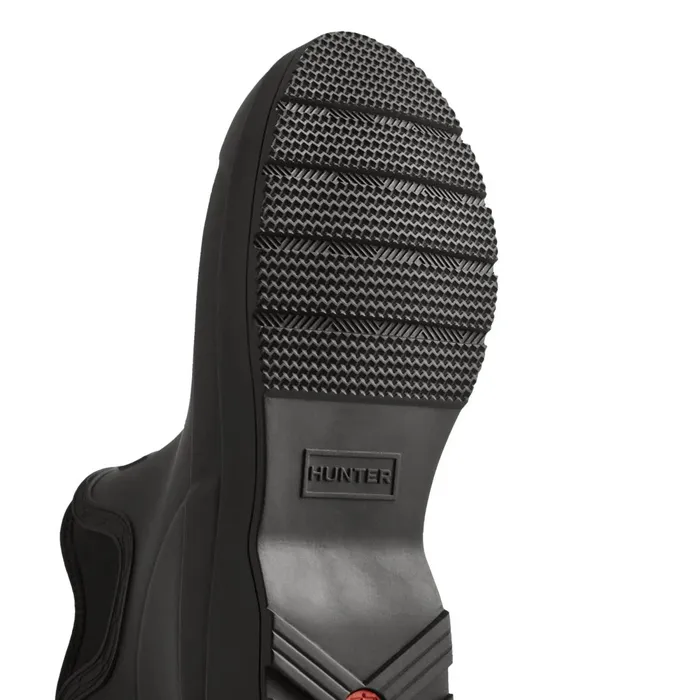 Hunter Boots PLAY Neoprene Rain Boots Black Men Short and Ankle Boots