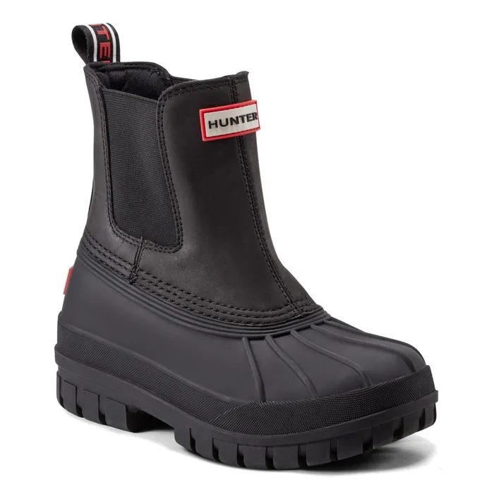 Hunter Boots Suffolk Insulated Waterproof Duck Boots Black Men Insulated and Snow Boots