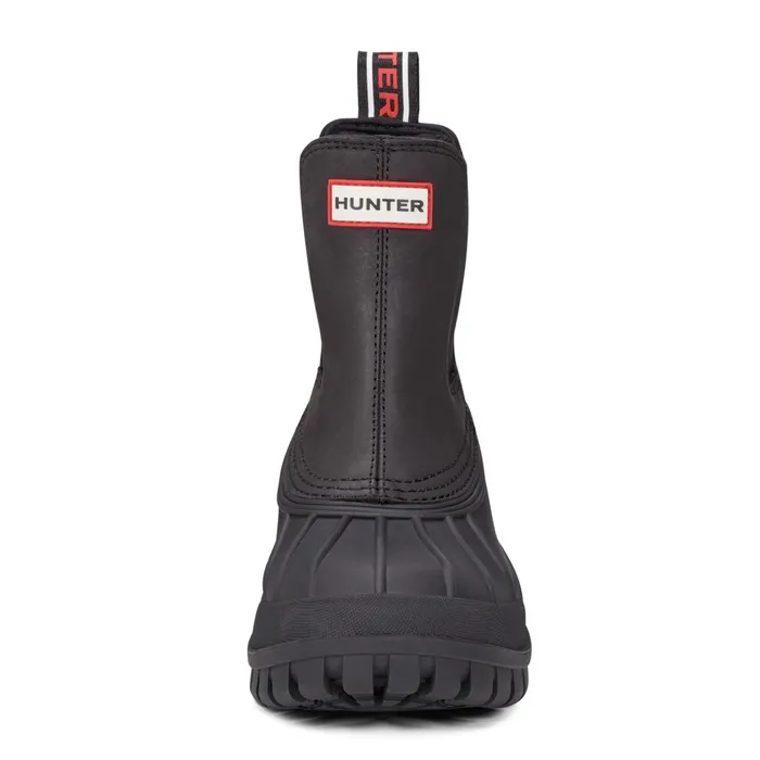 Hunter Boots Suffolk Insulated Waterproof Duck Boots Black Men Insulated and Snow Boots