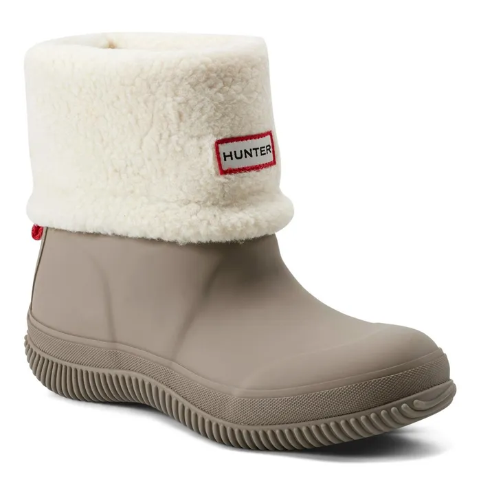 Hunter Boots Thunor IndoorOutdoor Insulated Roll Top Waterproof Snow Boots Medium Natural Women Insulated and Snow Boots