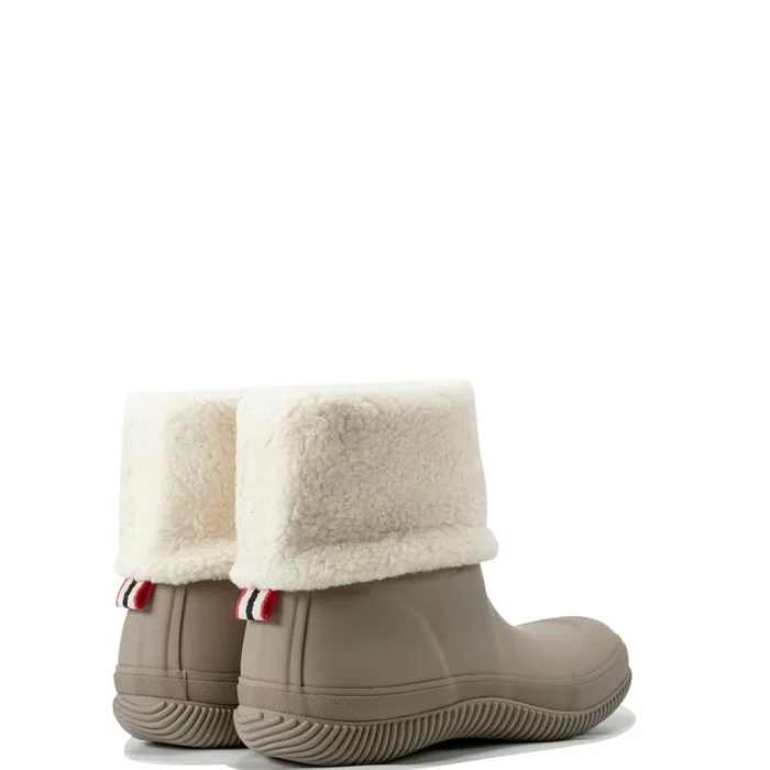 Hunter Boots Thunor IndoorOutdoor Insulated Roll Top Waterproof Snow Boots Medium Natural Women Insulated and Snow Boots