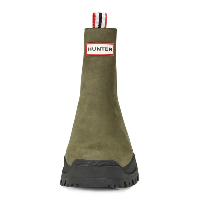 Hunter Boots Winica Lug Sole Waterproof Chelsea Boots Medium Green Women Rain Boots Hunter Boots Winica Lug Sole Waterproof Chelsea Boots Medium Green Women Rain Boots