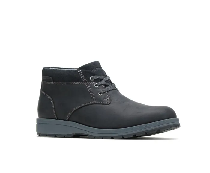 Hush Puppies Boots Men Beauceron Short Ice Black Waterproof Leather Hush Puppies Boots Men Beauceron Short Ice Black Waterproof Leather
