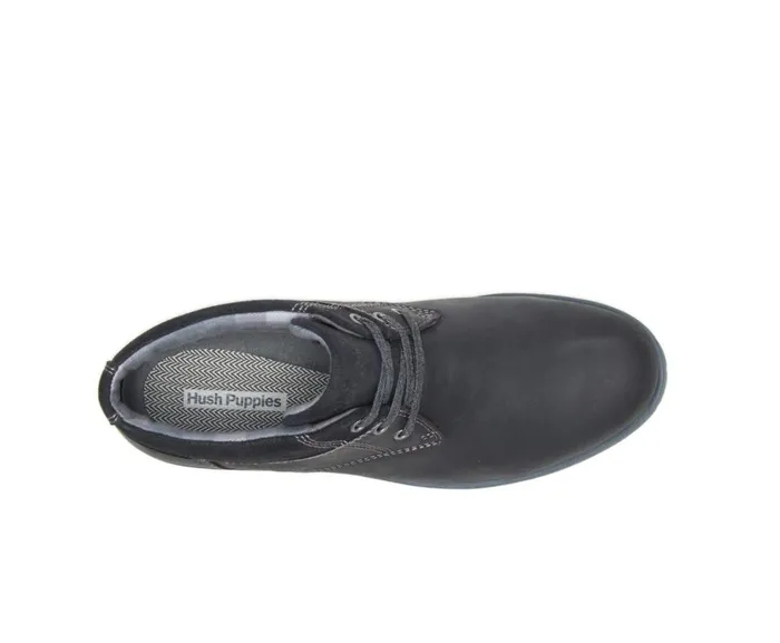 Hush Puppies Boots Men Beauceron Short Ice Black Waterproof Leather Hush Puppies Boots Men Beauceron Short Ice Black Waterproof Leather