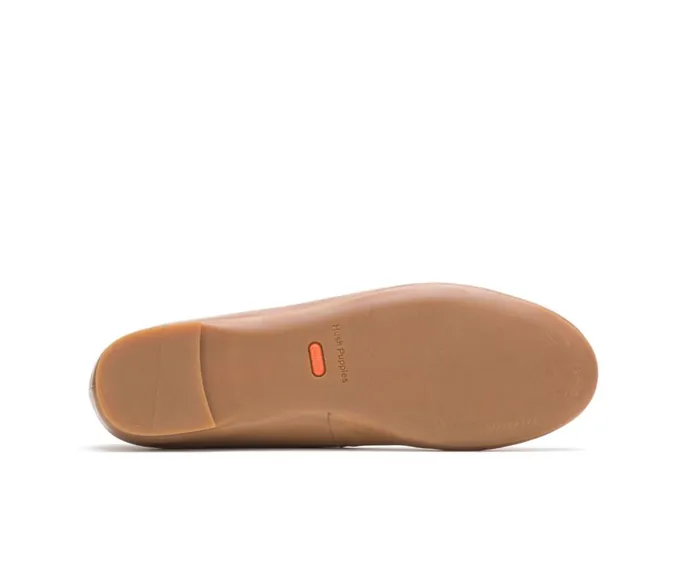 Hush Puppies Flats and SlipOns Women Kendal Ballet Perfect Fit Tan Leather Hush Puppies Flats and SlipOns Women Kendal Ballet Perfect Fit Tan Leather
