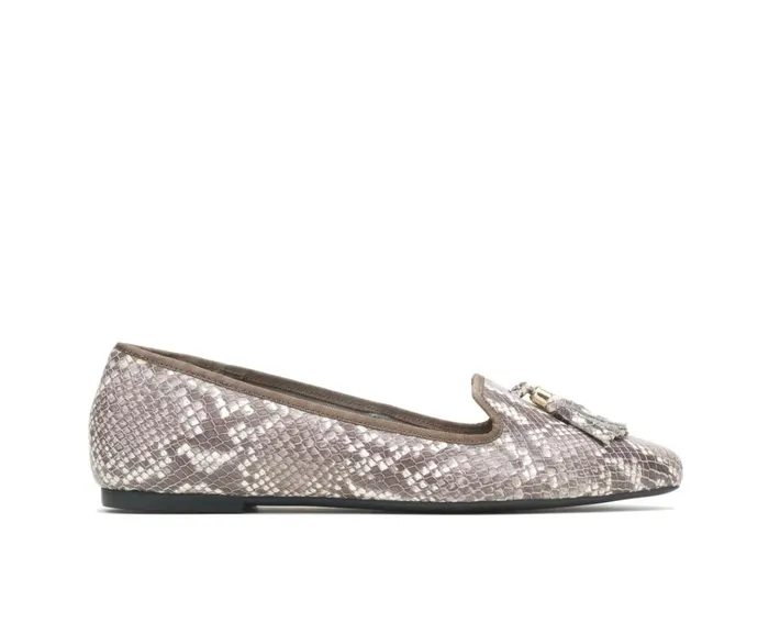 Hush Puppies Flats and SlipOns Women Sadie Tassel SlipOn Natural Snake Leather