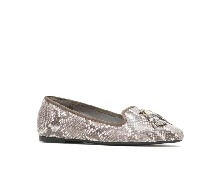 Hush Puppies Flats and SlipOns Women Sadie Tassel SlipOn Natural Snake Leather Hush Puppies Flats and SlipOns Women Sadie Tassel SlipOn Natural Snake Leather