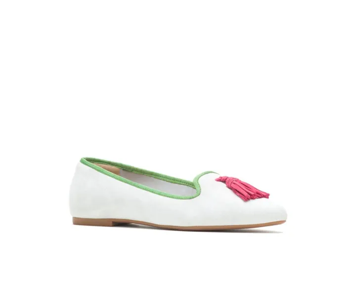 Hush Puppies Flats and SlipOns Women Sadie Tassel SlipOn Vapor Grey Suede Hush Puppies Flats and SlipOns Women Sadie Tassel SlipOn Vapor Grey Suede