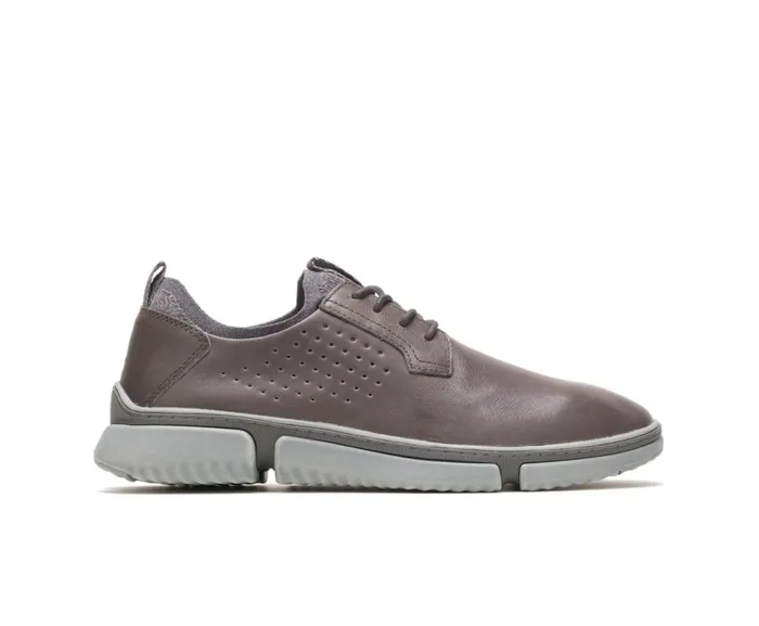 Hush Puppies Sneakers Men Bennet Plain Toe Oxford Dark Grey Leather