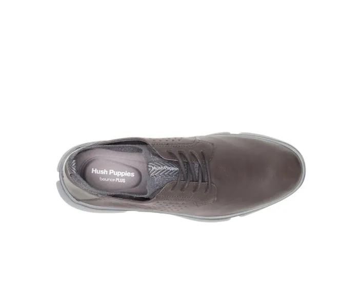 Hush Puppies Sneakers Men Bennet Plain Toe Oxford Dark Grey Leather Hush Puppies Sneakers Men Bennet Plain Toe Oxford Dark Grey Leather