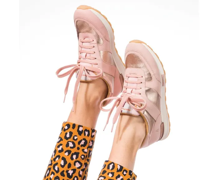 Hush Puppies Sneakers Women Jenna Jogger Pale Rose Leather