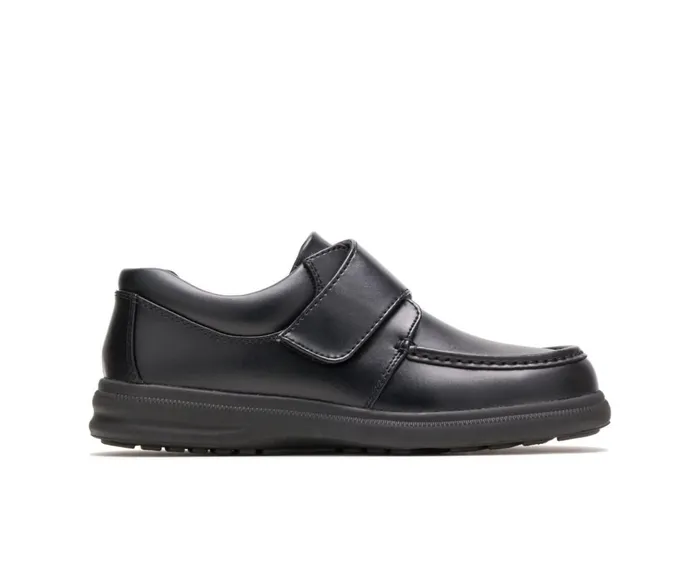 Hush Puppies Walking Shoes Men Gil Black Leather