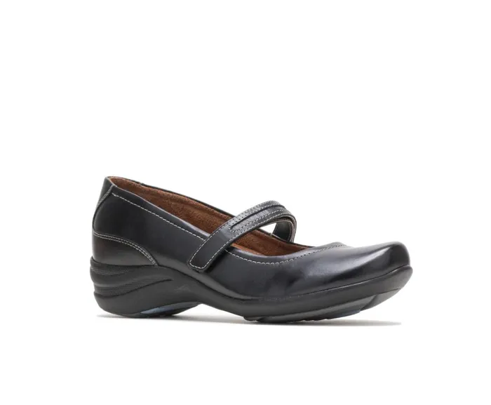 Hush Puppies Walking Shoes Women Epic Mary Jane Black Leather
