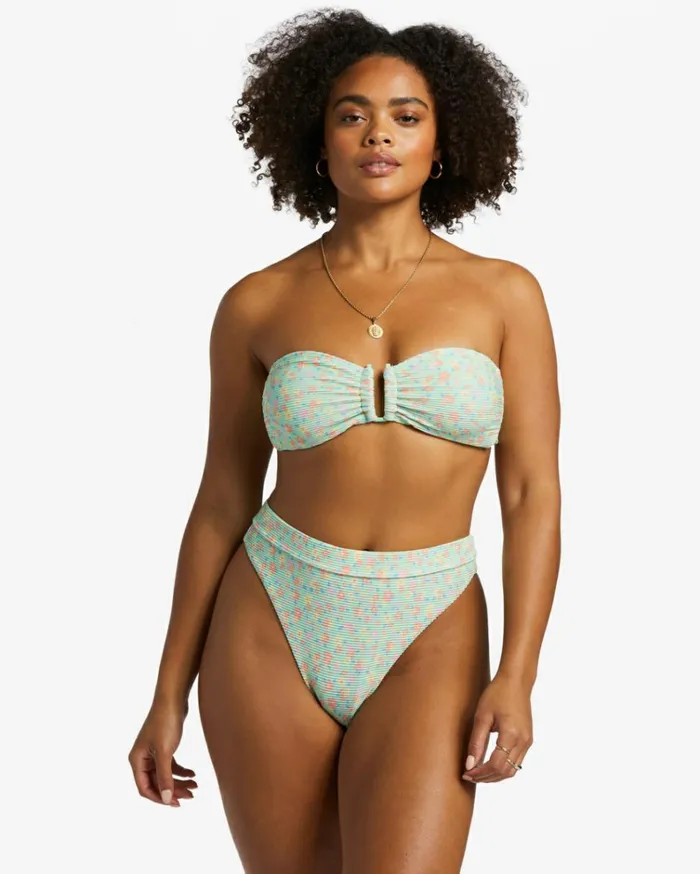 I Sea You Tanlines High Waist Bikini Bottoms Spearmint Women Billabong Bikinis