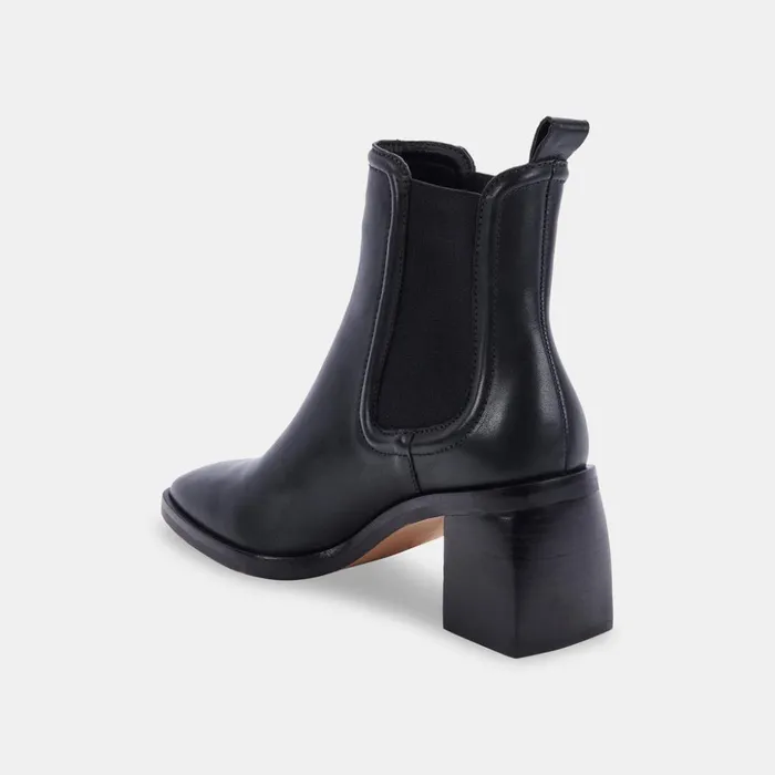 Iliana Booties Black Leather Women Dolce Vita Boots and Booties