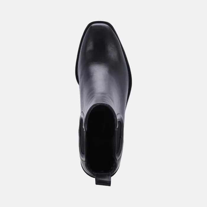 Iliana Booties Black Leather Women Dolce Vita Boots and Booties
