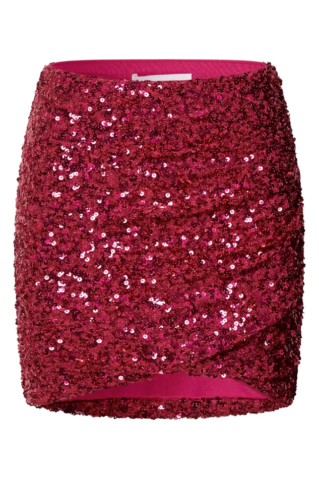 Isla Mini Skirt 8211 High Waisted Wrap Skirt In Magenta Women Showpo Skirts