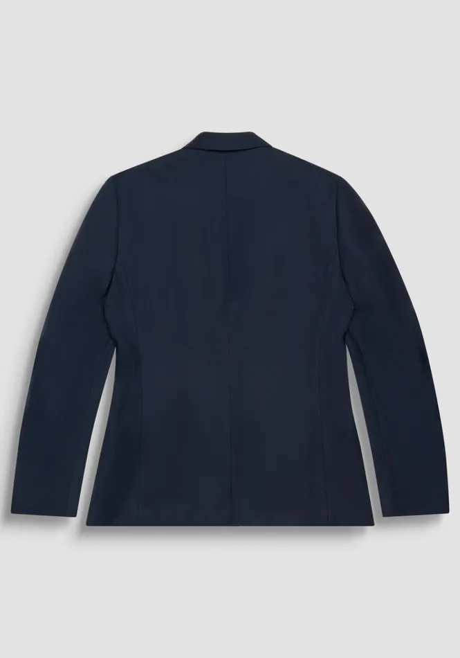 Jackets And Gilet Men Antony Morato Slim Fit Blue Viscose Blend MicroWeave 034Bonnie034 Jacket Blue Ink