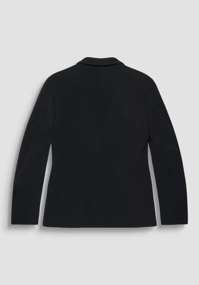 Jackets And Gilet Men Antony Morato Super Slim Fit 034Ashe034 Jacket In Elastic Fabric With Micro Pattern Black