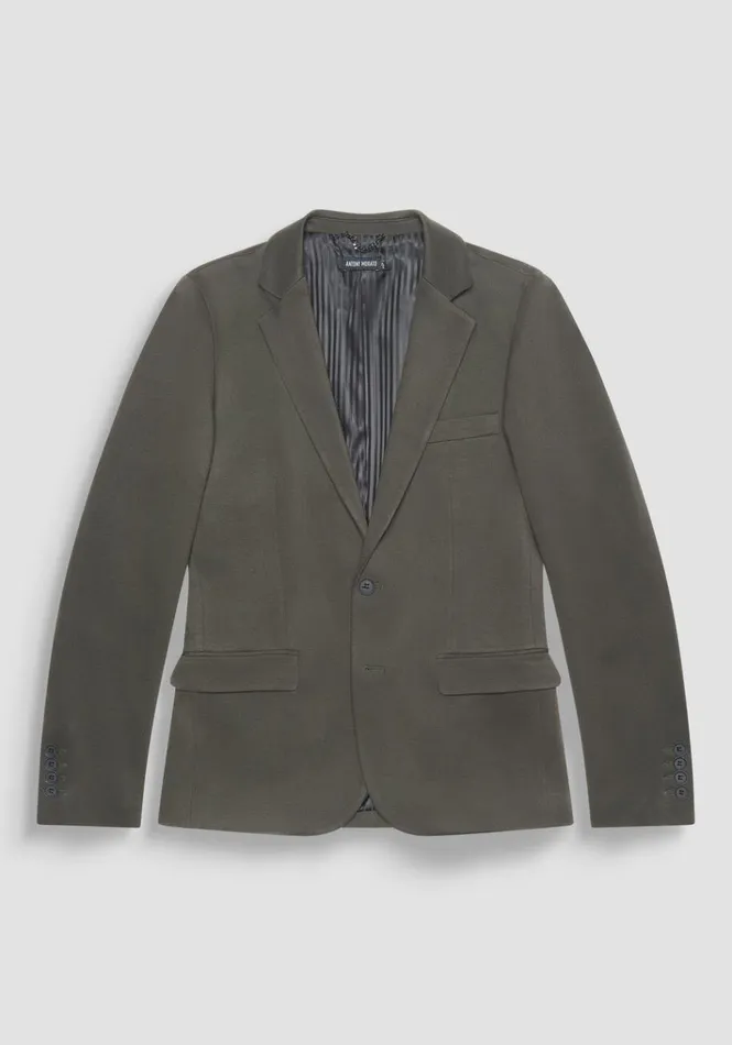Jackets And Gilet Men Antony Morato Super Slim Fit 034Ashe034 Jacket In Viscose Blend Dark Olive Green