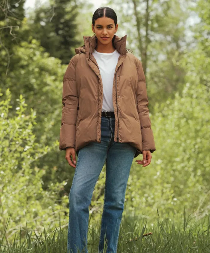 Jackets Women Jenni Kayne Puffer Jacket Dark Khaki
