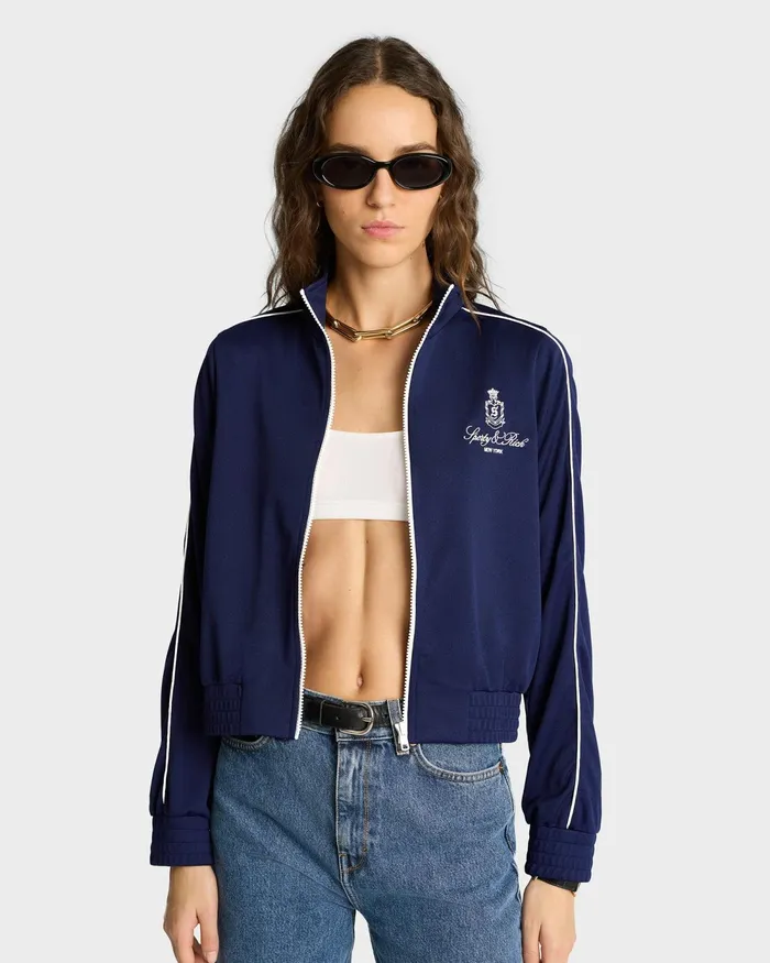 Jackets Women Sporty and Rich Vendome Track Jacket 8211 NavyWhite