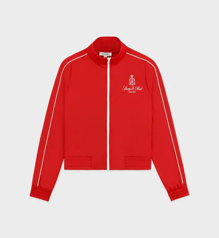 Jackets Women Sporty and Rich Vendome Track Jacket 8211 RubyWhite