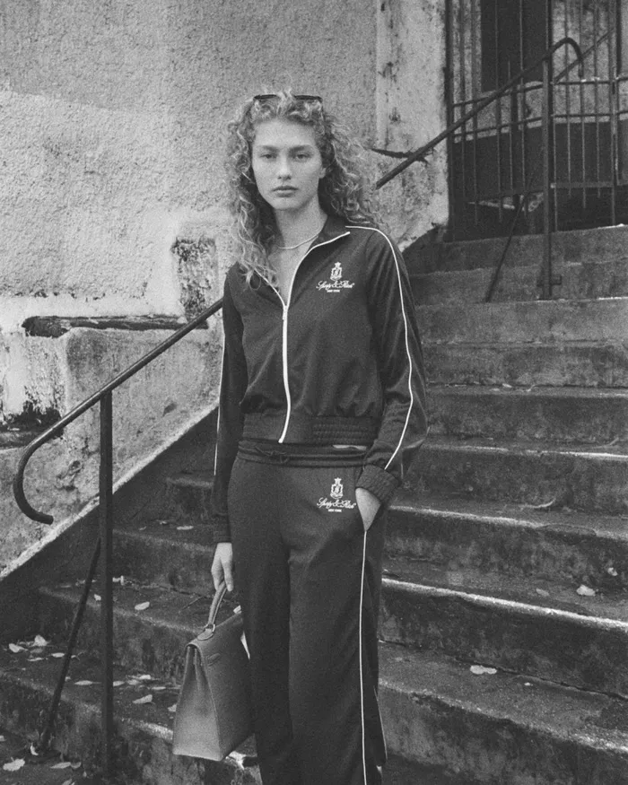 Jackets Women Sporty and Rich Vendome Track Jacket 8211 RubyWhite
