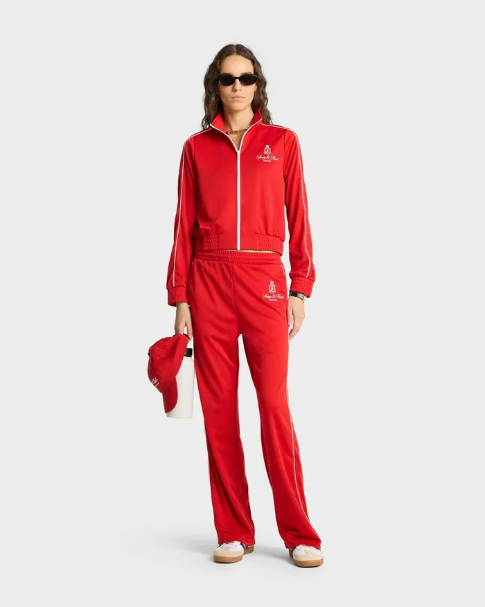 Jackets Women Sporty and Rich Vendome Track Jacket 8211 RubyWhite