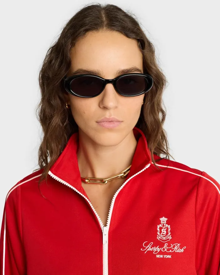Jackets Women Sporty and Rich Vendome Track Jacket 8211 RubyWhite