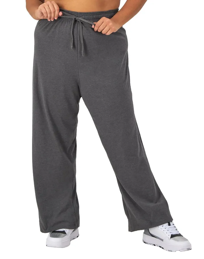 Jersey Pants C Logo 315034 Plus Size Granite Heather Women Champion Pants
