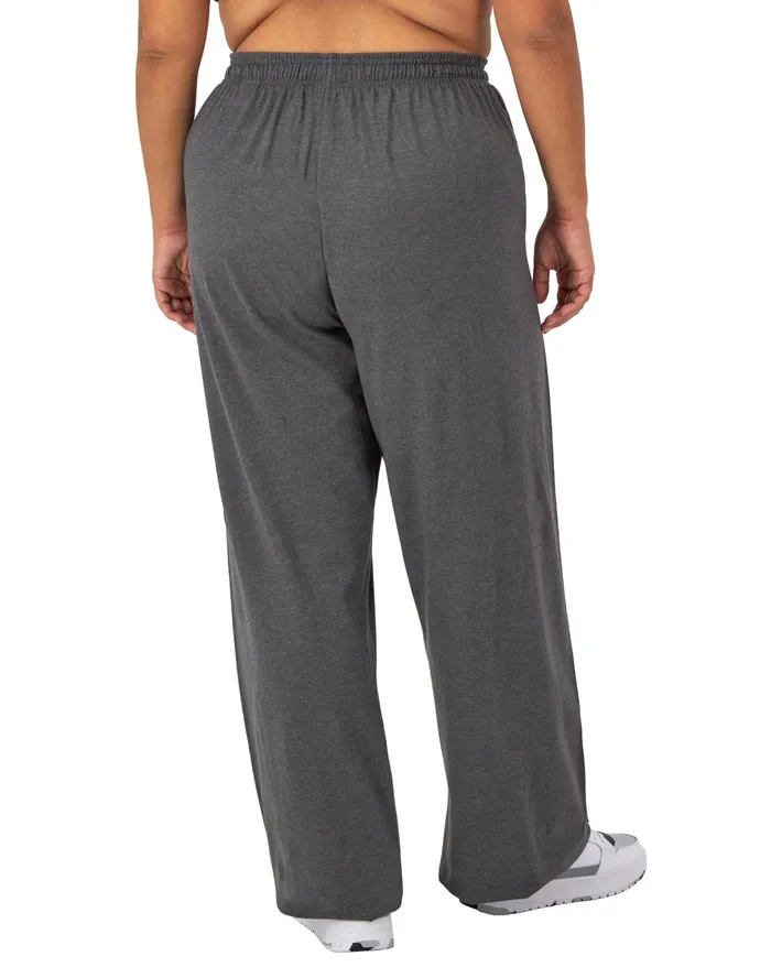 Jersey Pants C Logo 315034 Plus Size Granite Heather Women Champion Pants