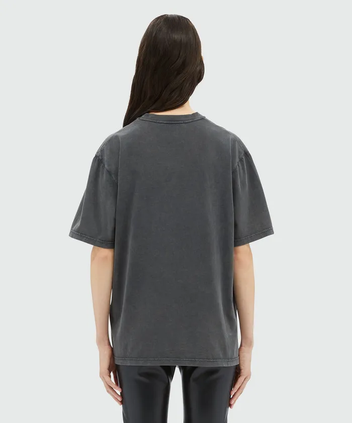 Jersey TShirt With Studded Logo Women MSGM Tshirts